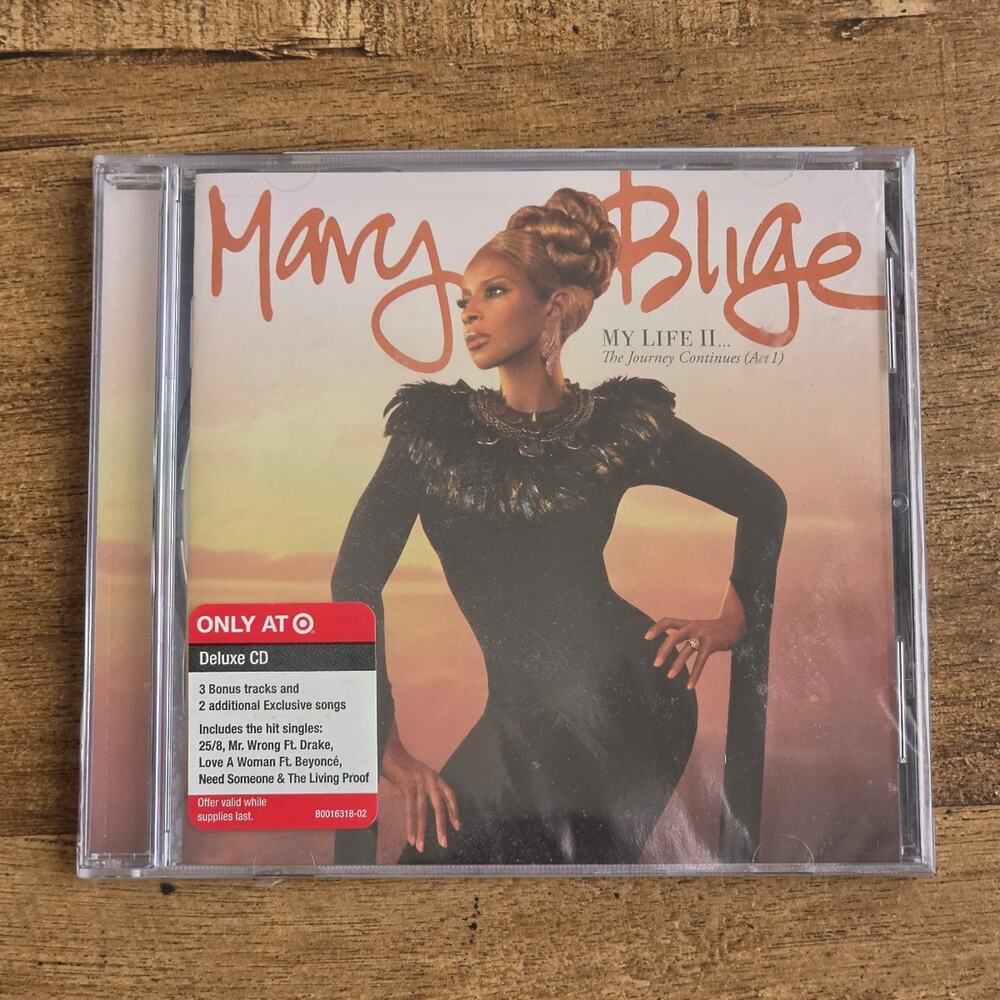 Mary J Blige My Life II The Journey Continues (Act I) Deluxe CD Hype Sticker